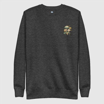 Custom Unisex Skull Mushroom Premium Sweatshirt | PERSONALIZED - ChoreGirl
