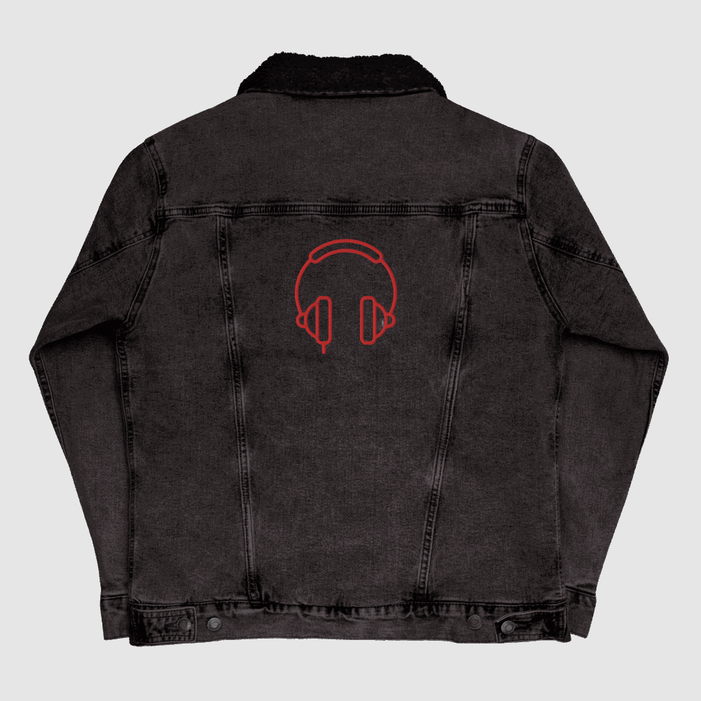 Custom Unisex Music Lover Denim Sherpa Jacket | PERSONALIZED - ChoreGirl