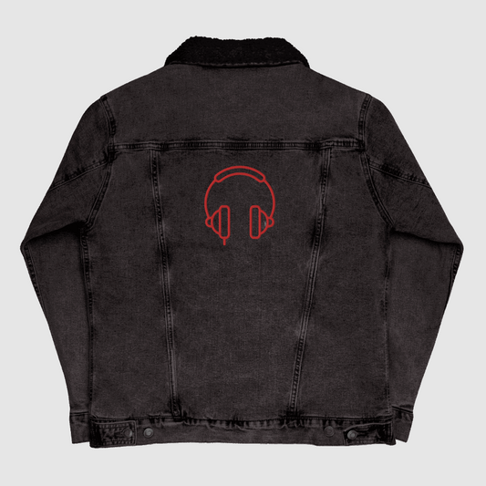 Custom Unisex Music Lover Denim Sherpa Jacket | PERSONALIZED - ChoreGirl