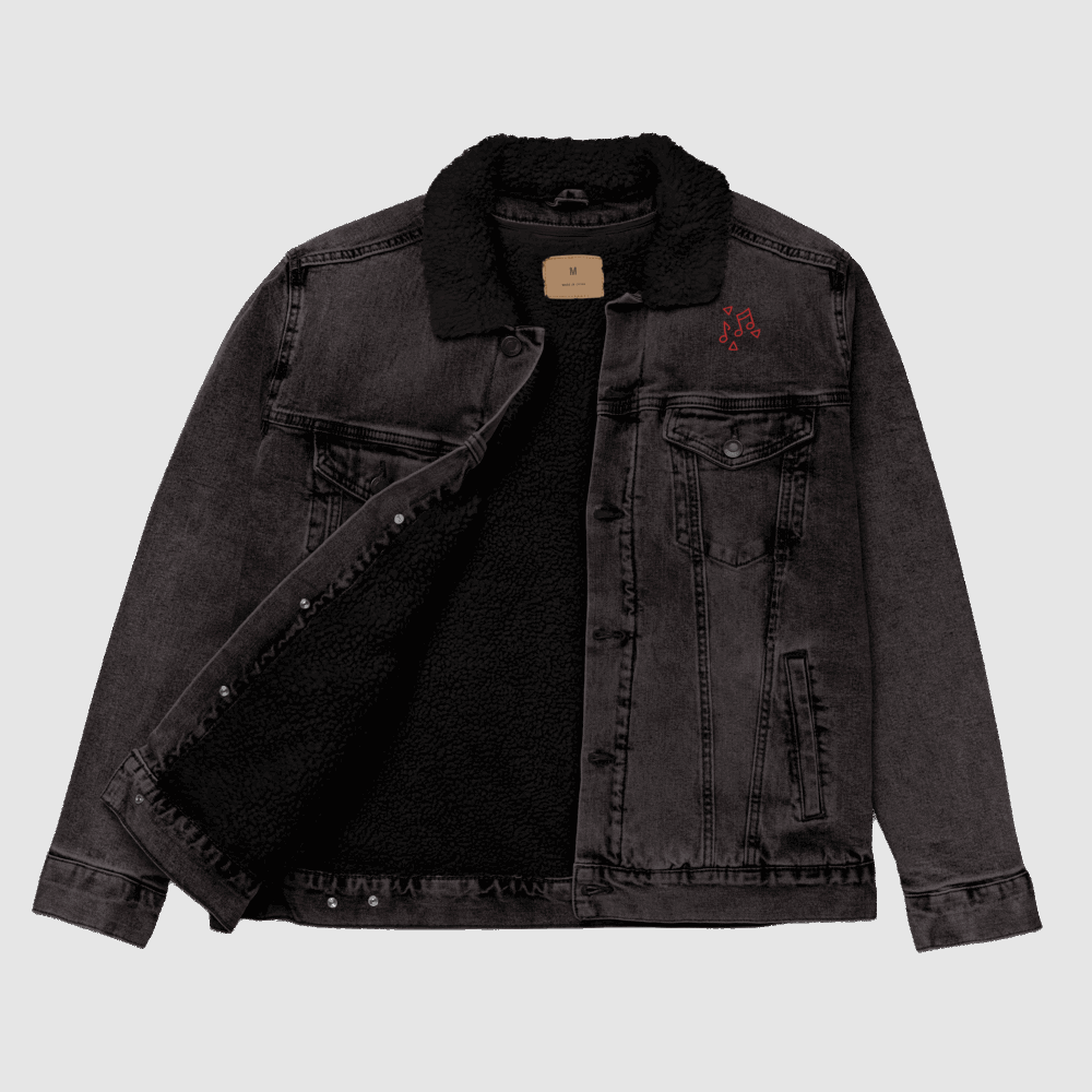 Custom Unisex Music Lover Denim Sherpa Jacket | PERSONALIZED - ChoreGirl