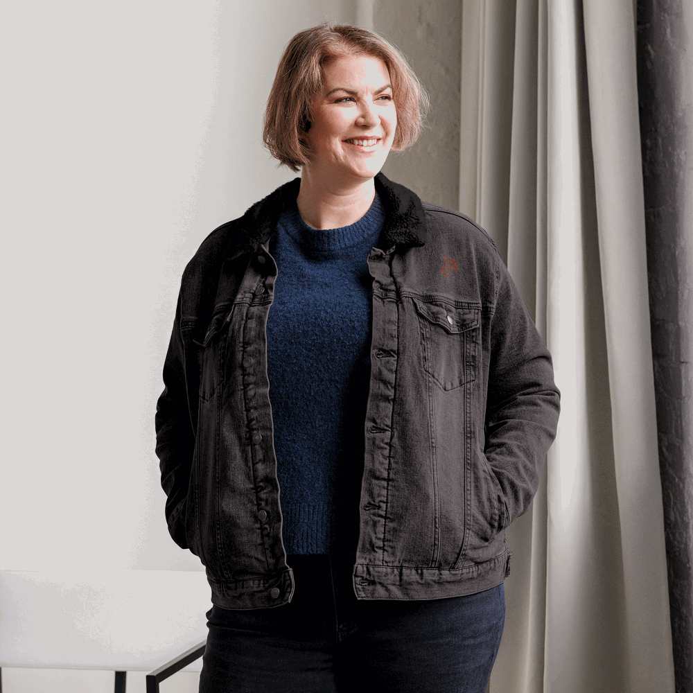Custom Unisex Music Lover Denim Sherpa Jacket | PERSONALIZED - ChoreGirl