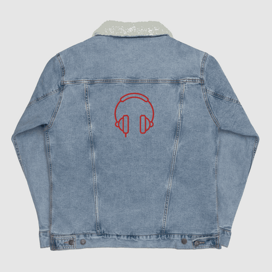 Custom Unisex Music Lover Denim Sherpa Jacket | PERSONALIZED - ChoreGirl