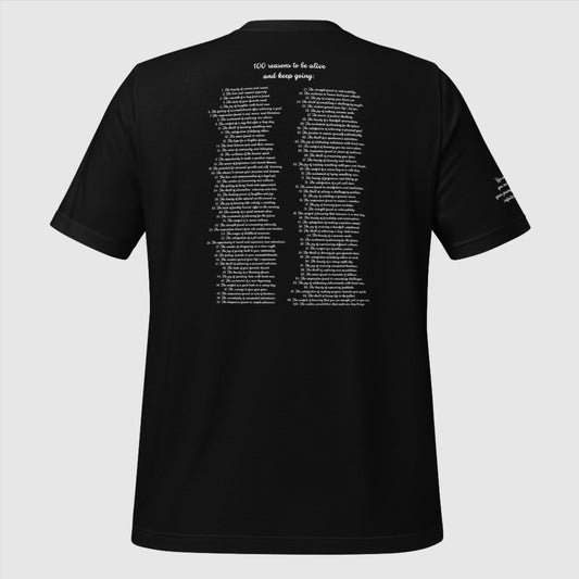 Custom Unisex 100 Reasons to Keep Going Sweatshirt T-Shirt | PERSONALIZED - ChoreGirl