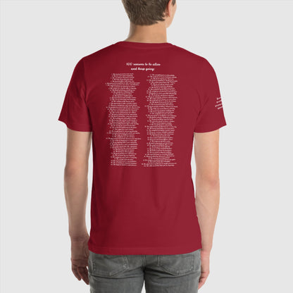 Custom Unisex 100 Reasons to Keep Going Sweatshirt T-Shirt | PERSONALIZED - ChoreGirl