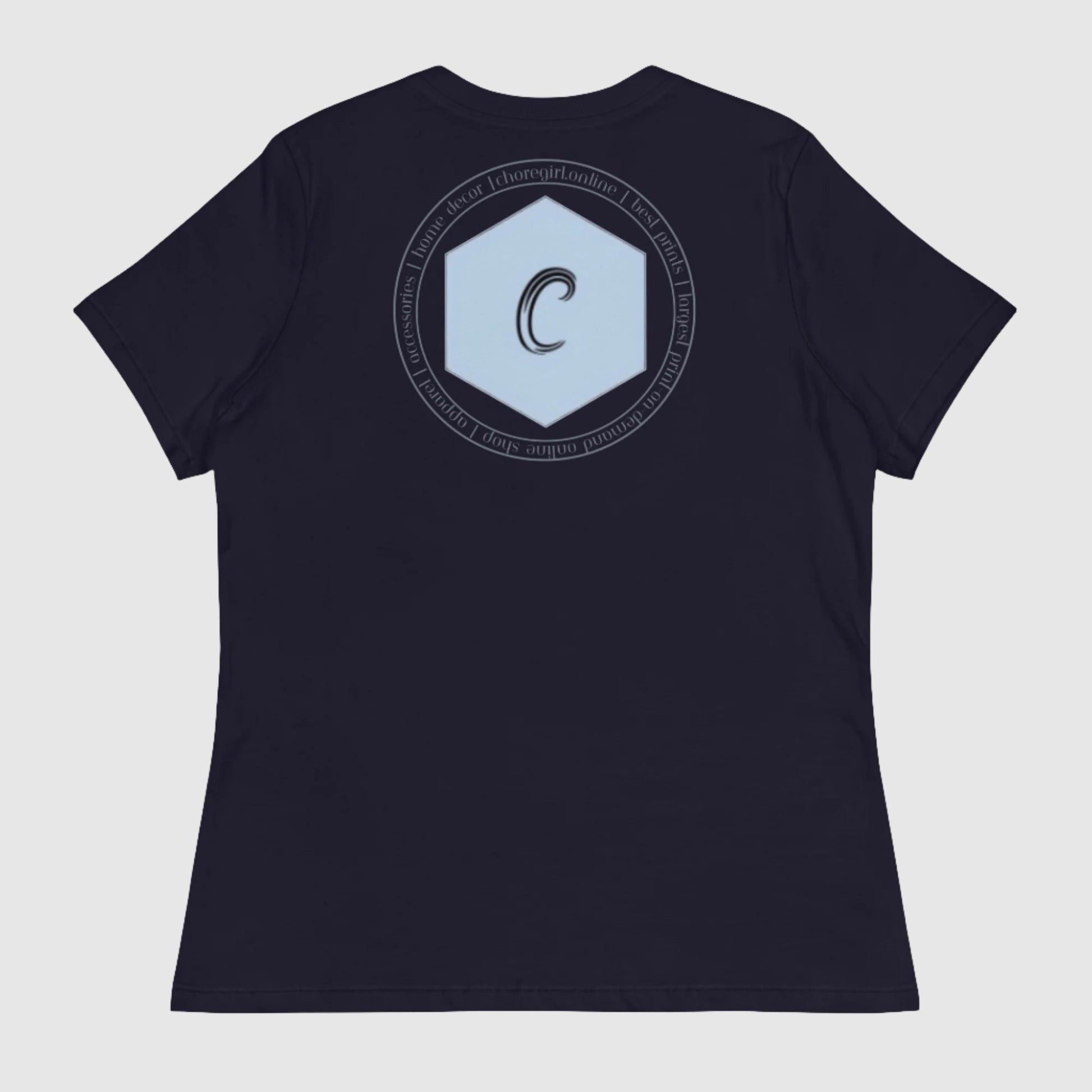 Custom Women's Exclusive ChoreGirl Branded LOGO Relaxed T-Shirt | PERSONALIZED - ChoreGirl